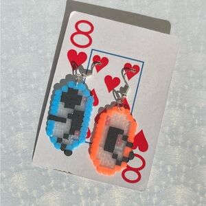 Portal Earrings | Handmade Mini Perler Earrings